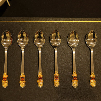 Brown Swarovski Dinner Spoons