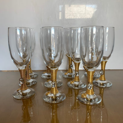 Crystal Embedded Wine Glass (Set of 2)