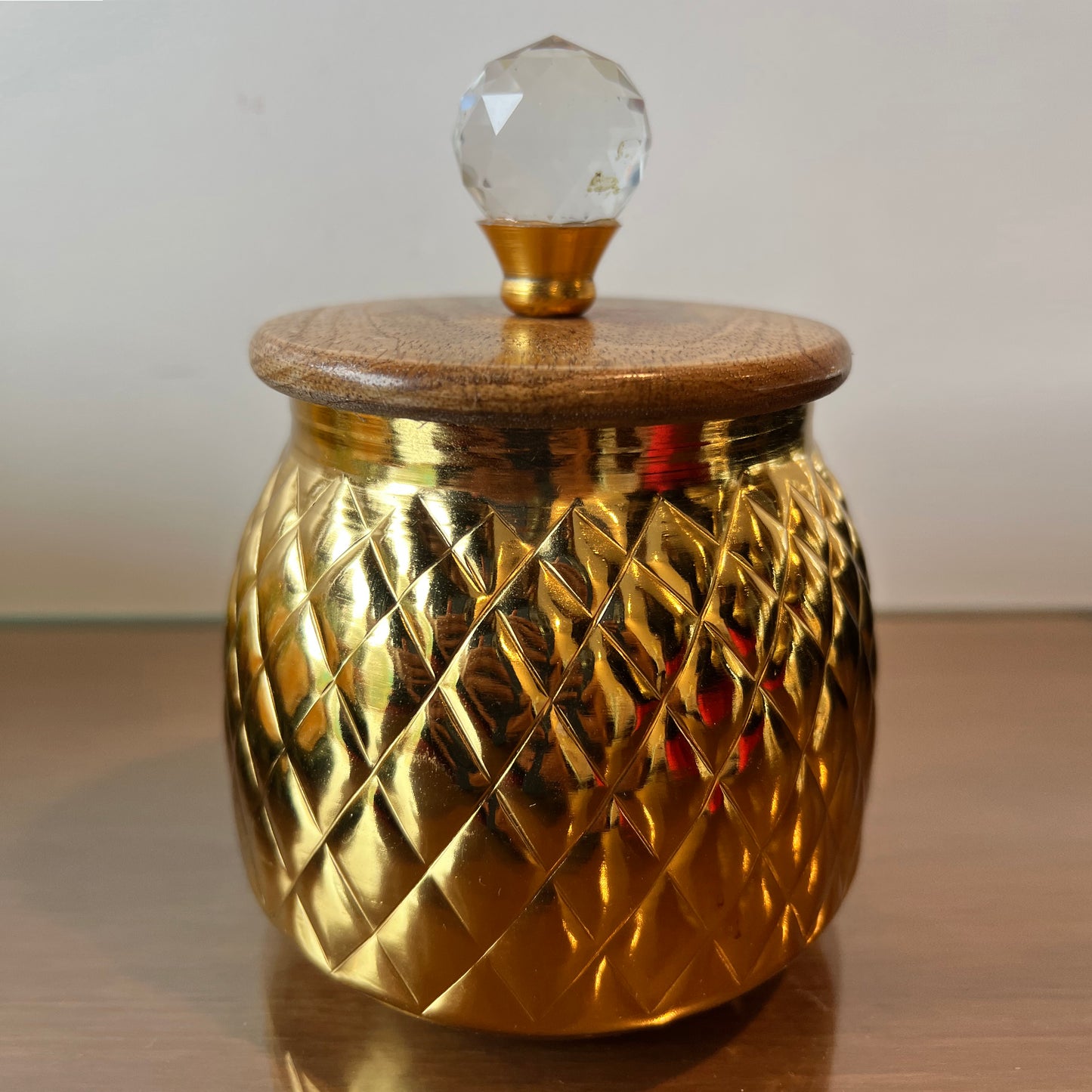 Shimmering Knob Jar